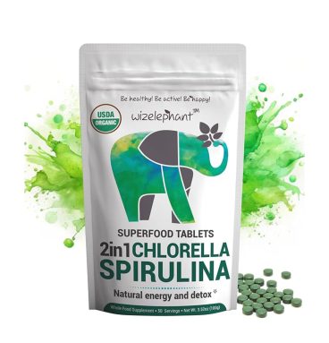 Chlorella + Espirulina, Porción: 4 tabletas diarias